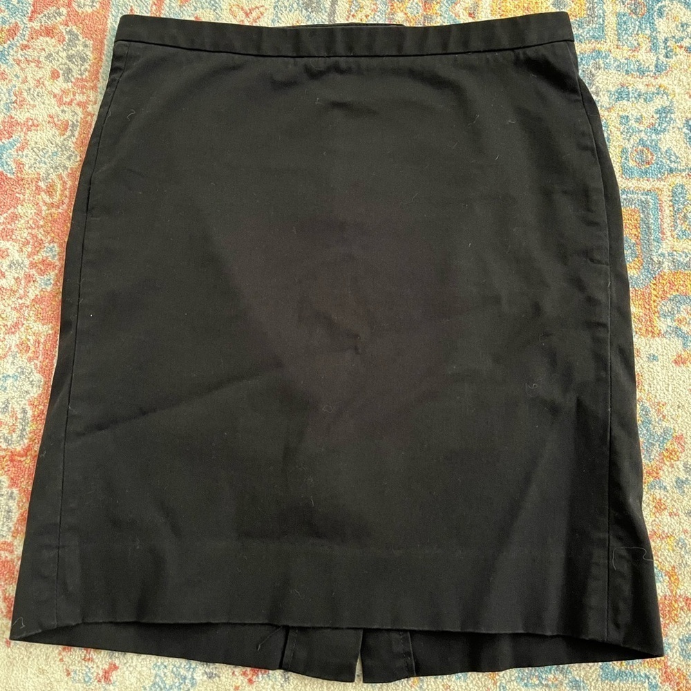 Gap black stretch pencil skirt